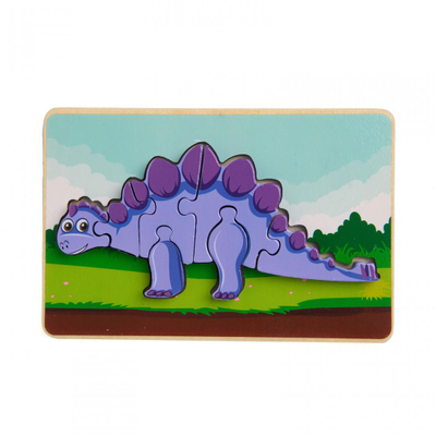 Puzzle druri Momki Stegosaurus, 8 pjesë, shumëngjyrëshe