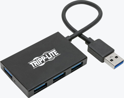 USB hub Tripp Lite U360-004-4A-AL, 4 porta USB 3.0, 5 Gbps, alumini, i zi