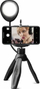Tripod për telefon SBS Mobile Phone Tripod, dritë LED, telekomandë, i zi