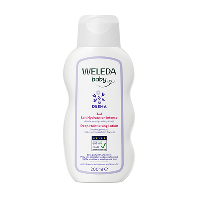 Losion për trup për bebe Weleda Derma 3in1 Moisturizing Lotion, 200 ml