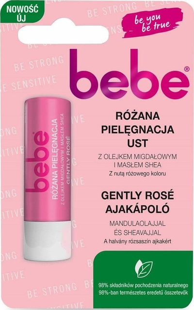 Balsam buzësh Bebe Young Care Rose, 4.9g, rozë natyrale