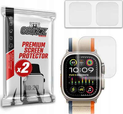 Film mbrojtës mat GrizzGlass PaperScreen për Apple Watch Ultra 2, 2 copa, transparent