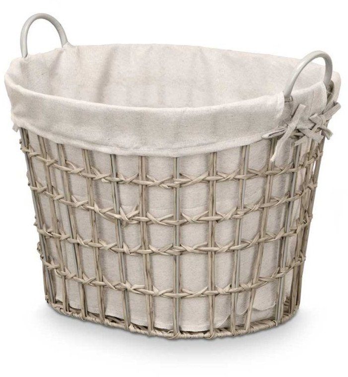 Shportë rrobash Kipit Natural Woven Basket, 44x43x50cm, plastike, ngjyrë natyrale