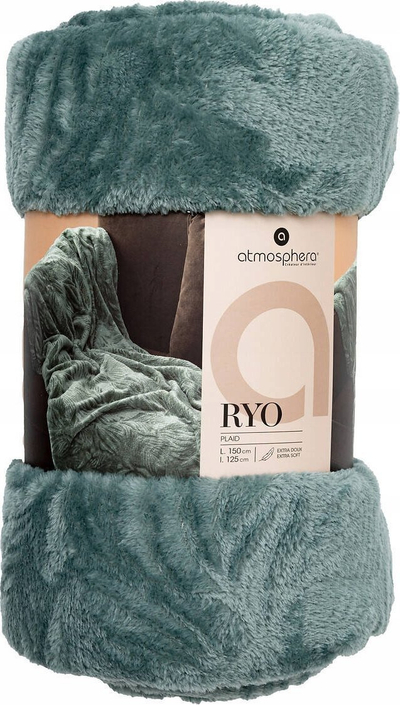 Batanije flanel Atmosphera Roy Blue, 125x150cm, poliester, blu