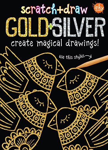 Scratch & Draw Gold & Silver Create Magical Drawings Elisabeth Golding - Nn