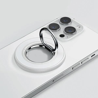 Магнетен прстен-држач за телефон Sodi BM-350, MagSafe, бел