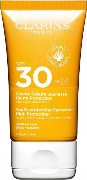 Kрем за сонце Clarins Youth Protecting Sunscreen за лице, SPF30, 50 ml