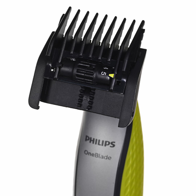 Aparat rroje Philips OneBlade 360 Face + Body QP2834/23, i rikarikueshëm, për fytyrë dhe trup, jeshil
