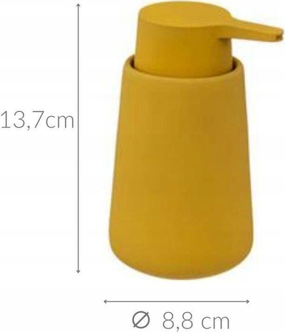Диспенсер за сапун Five Mustard, керамика, 250 ml, сенф