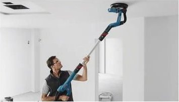 Lëmuese gipsi Bosch GTR 55-225, 550W, 910 RPM, e zezë/ blu