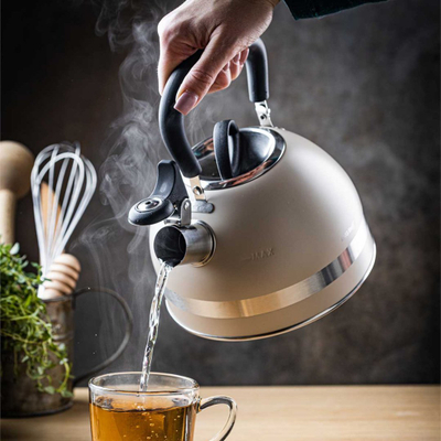 Cajnik KINGHoff KH-1854, 1.8L, çelik inox, bezhë