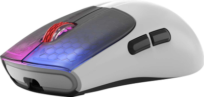 Maus gaming pa fishë Marvo MONKA G966W, 10000 DPI, RGB, i bardhë