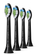Koka furçe elektrike Philips HX6064/11 Optimal White, set 4 copë, të zeza