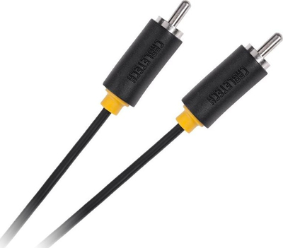 Kabllo audio-video Cabletech RCA në RCA, 1.8m, e zezë