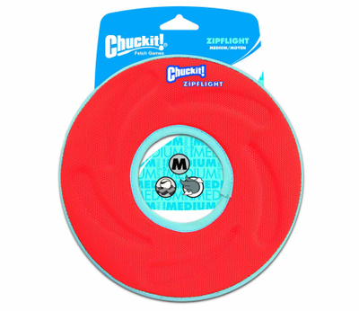 Disk për lojë me qen Chuckit Zipflight Medium 18100, 21 cm diametër, portokalli
