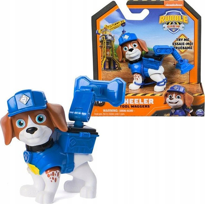 Figurë lojë Rubble & Crew Action Pack Pup, lodër qen shpëtimtar, shumëngjyrëshe
