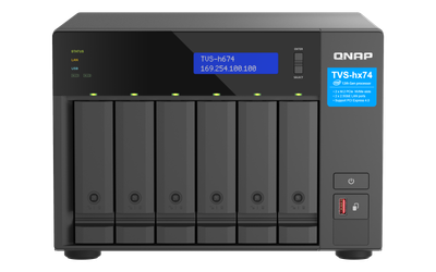 Server skedarësh Qnap TVS h674, Intel Core i3, 16GB RAM, gri