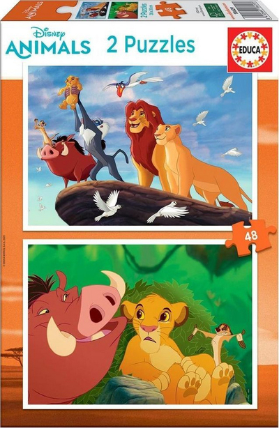 Set puzzle Educa Mbreti Luan, 2 x 48 copa