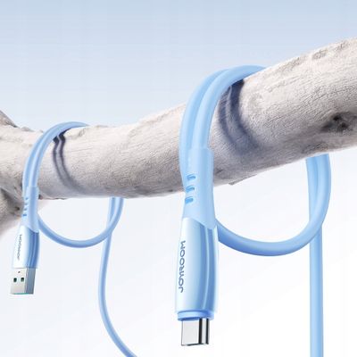 Kabllo USB Joyroom S-A59 Vibrant Series, USB-A në USB-C, 1.2m 3A, blu