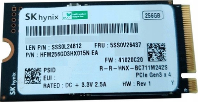 SSD M.2 SK hynix HFM256GD3H0X15N, 256GB, PCIe NVMe