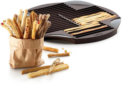 Kallëp për grissina Lekue Silicone Breadstick, silikon platin, 30 copa, kafe