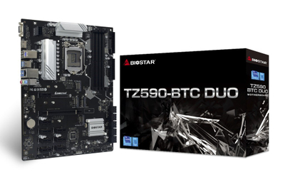 Motherboard Biostar TZ590-BTC DUO, Z590, ATX, ngjyrë e zezë
