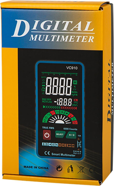 Дигитален мултиметар VC910 Xtreme, SMART, NCV, ЛЦД екран