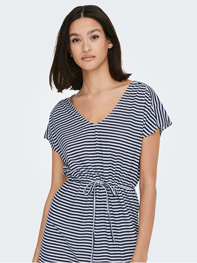 Fustan Jacqueline de Yong JDYDALILA Regular Fit, i bardhë/kaltër