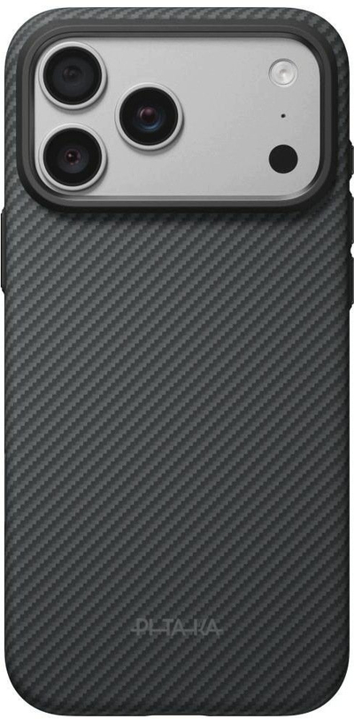Mbulesë Pitaka Summa Case për iPhone 18 Pro Max / 17 Pro Max, e zezë/gri