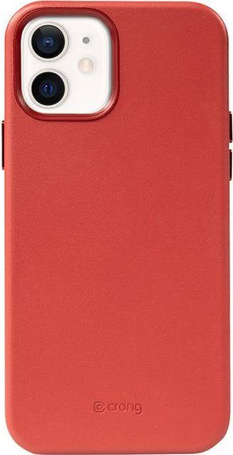 Këllëf telefoni Crong Essential Cover Magnetic, për iPhone 12 12 Pro, MagSafe, i kuq