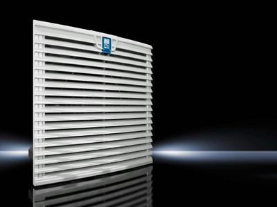 Ventilator me filter për panele Rittal TopTherm 3238.124, 30.6 CFM, 24V DC, i bardhë