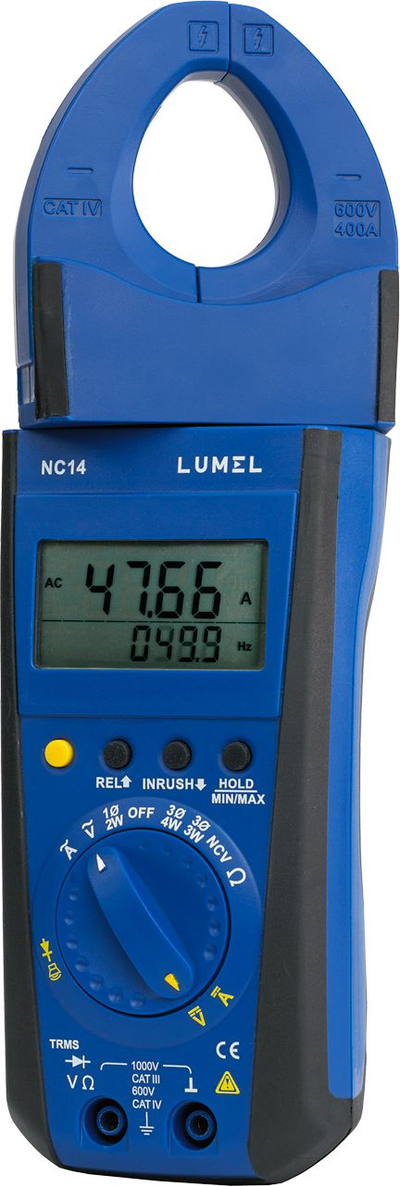 Мерeч на струја со клешти Lumel NC14 100P1, 400A AC DC, со сертификат