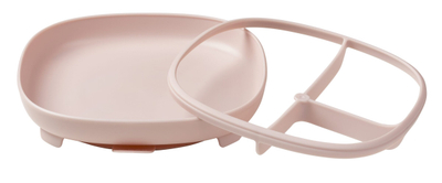 Pjatë fëmijësh b.box 2in1 Suction Plate, me vakum, me ndarje, ngjyrë sage