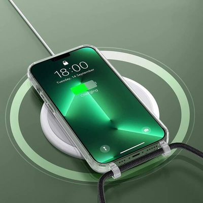 Mbulesë Tech-Protect Premium, MagSafe, me rrip, për iPhone 15, e zezë
