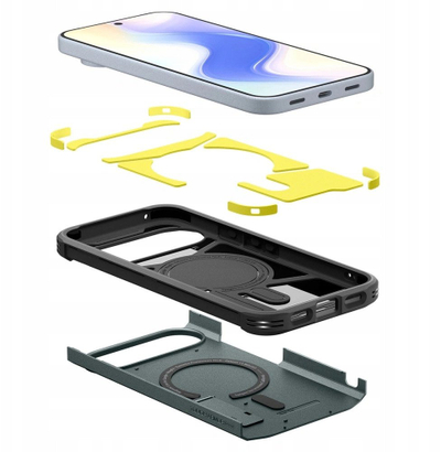 Mbështjellës telefoni Spigen Resistant Armor për Google Pixel 10 / Pixel 10 Pro, jeshil