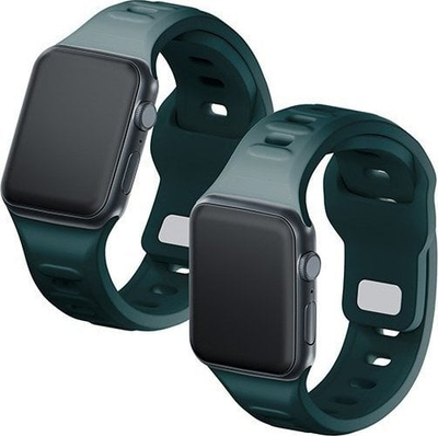 Rrip silikoni 3MK Silicone Watch Strap, për Apple Watch 38/40/41mm, jeshil evergreen