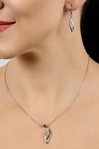 Сет обетки + привезок Brilio Silver SET202W