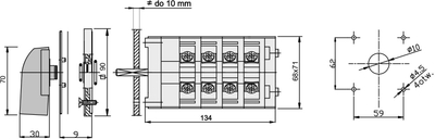 Ndërprerës kam Elektromet 926322, star delta 3P, 63A, IP65