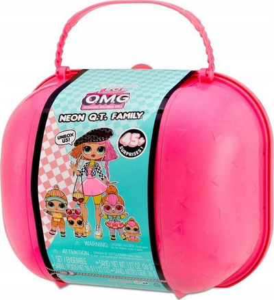 Set i kukullave MGA Lol Surprise - Neon QT Family, 45 surpriza + 5 kukulla