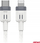 Kabllo karikimi USB AMiO 03910, USB C në Lightning, 1m, 20W, bardh e zi