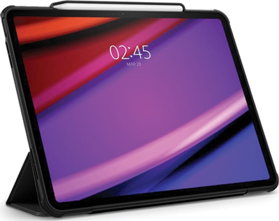 Навлака за таблет Spigen Rugged Armor Pro, за iPad Air 13" 2024, со потпирач, црна