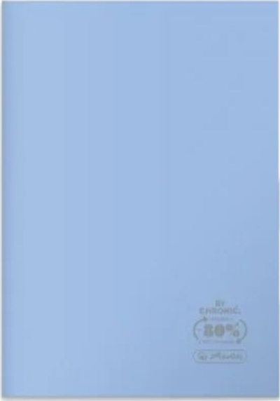 Fletore Herlitz Notebook A5, 60 faqe me kuti, kopertinë PP ekologjike, ngjyra pastel, 5 copë