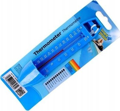 Termometër notues për pishina Planet Pool, 17cm, me shkallë °C dhe °F, blu