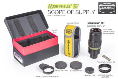 Okular teleskopi Baader Morpheus 76°, 12.5mm, fushë 76°, i zi