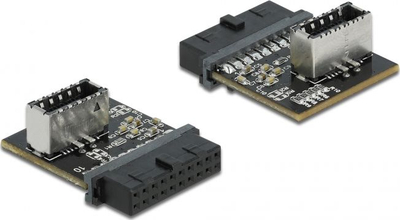 Adapter i brendshëm USB DeLOCK, USB 3.0, header 19-pin në 20-pin, i zi