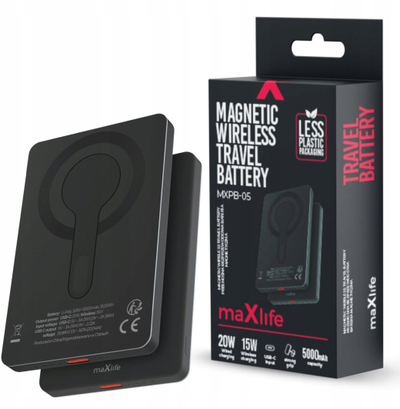Powerbank Forever MXPB-05, 5000mAh, karikim wireless 15W, i zi