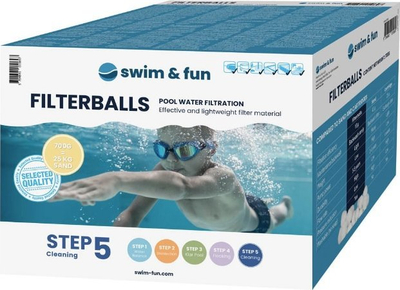 Material filtri Swim &amp; Fun Filterballs, 700 g, për pishina