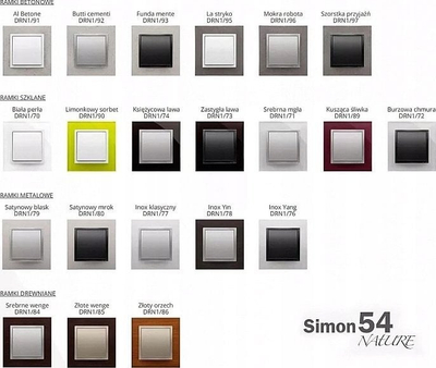 Kornizë dyfishe Kontakt-Simon Simon 54 Premium DRK2/49, për gips karton, IP20 IP44, e zezë mat