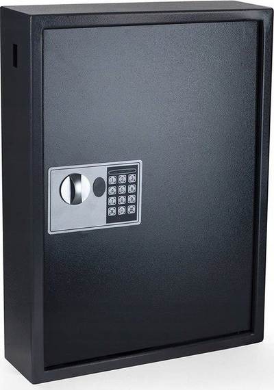 Kasafortë çelësash High Security, 100 çelësa, bravë elektronike, e zezë