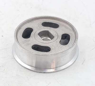 Rrotull drejtimi DEDRA driven pulley, metal i fortë, ngjyrë argjendi